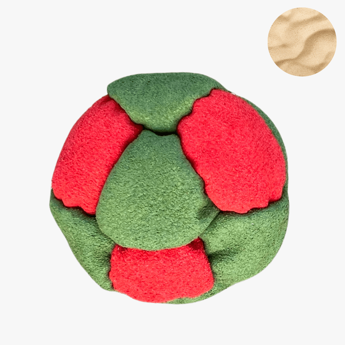14 Panels Footbag mit Sandfüllung – Crazy Sack Stoffball & Kickball