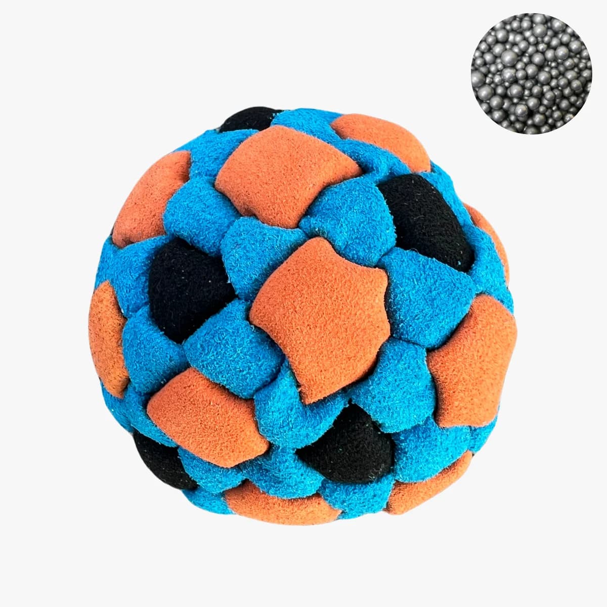 92 Panels Footbag mit Metallkugelfüllung – Crazy Sack Jonglierball & Kickball
